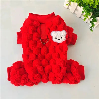 Bear Plush Jumpsuit