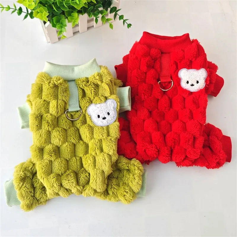 Bear Plush Jumpsuit