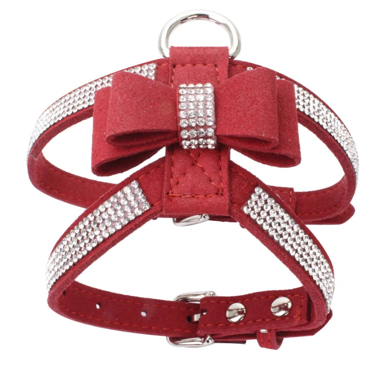 Pawlegent Rhinestone Harness