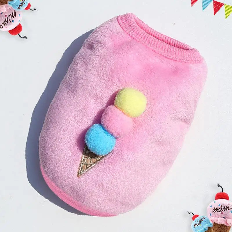 Ice Cream Flannel Sweater
