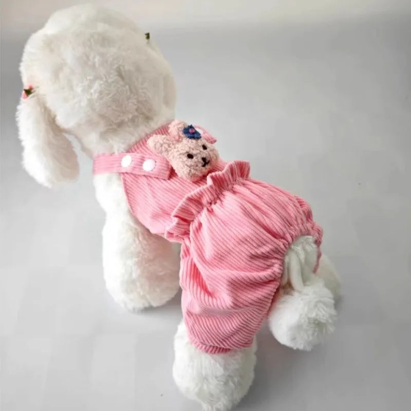 PawCute Corduroy Jumpsuit