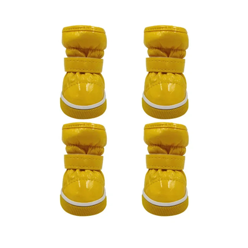 Leather Fleece Snow Boots