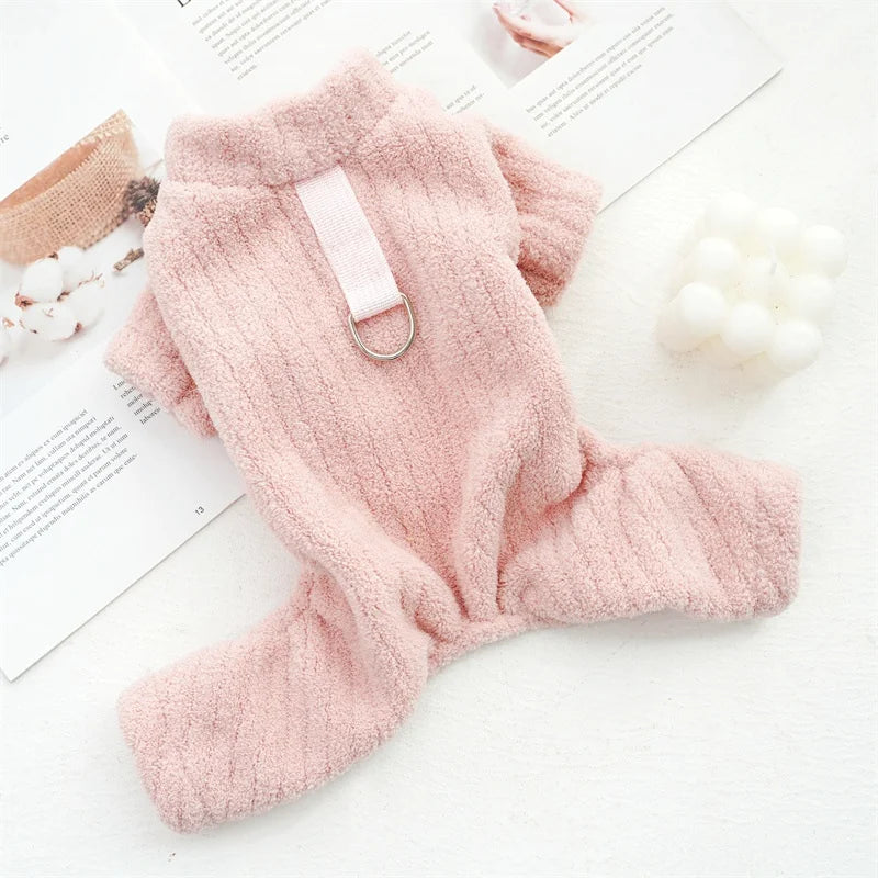 Ribbed Fleece Jumpsuit