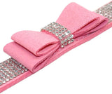 Rhinestone Bow Collar and Leash