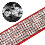 Rhinestone Bow Collar