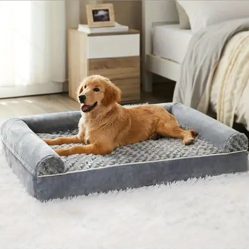 Plush Orthopedic Dog Sofa Bed